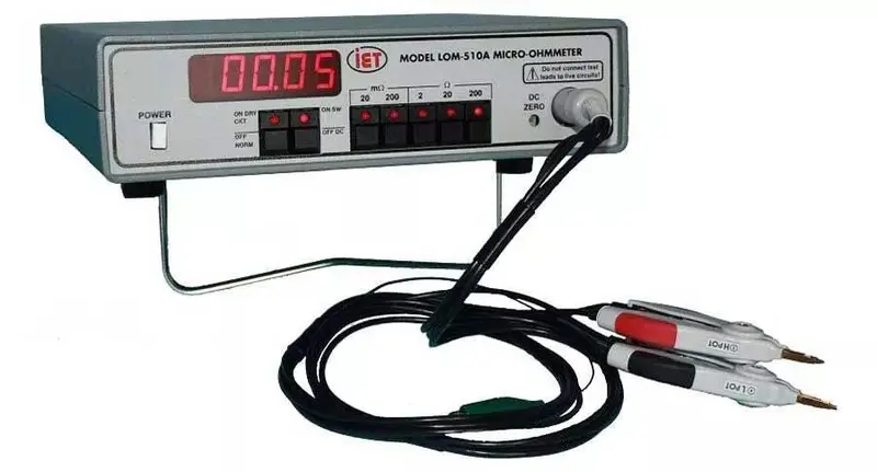 510A Iet Labs Used Micro-Ohmmeter For Low-Resistance Testing 1