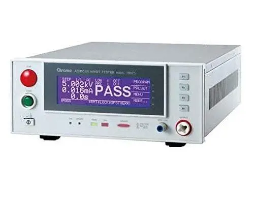 Chroma 19073 Portable Hipot Tester – Safety Compliance Tested, Used 1