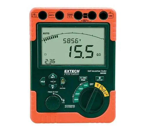 Extech 380396-Nist Insulation Resistance Tester – Nist-Certified & Unused 1