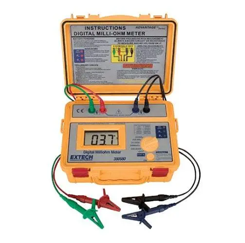 Extech 380580 Milli-Ohmmeter With Nist Certification – New 1
