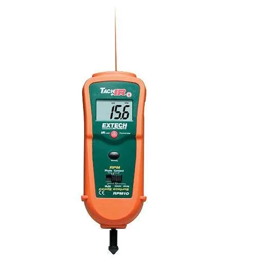 Extech Rpm10-Nistl Digital Tachometer – Calibrated Precision Rpm Measurement 1