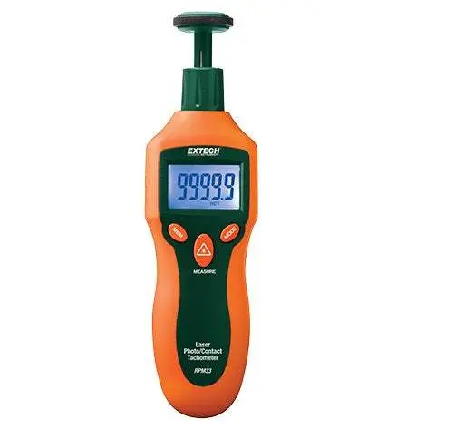 Extech Rpm33 Non-Contact Tachometer – New, High-Resolution Readout 1