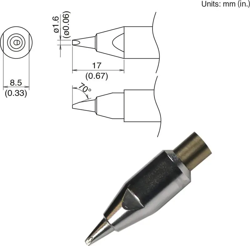 Hakko Tx2-Xnc16 Fine-Tip Soldering Iron Replacement – Genuine & Unused 1