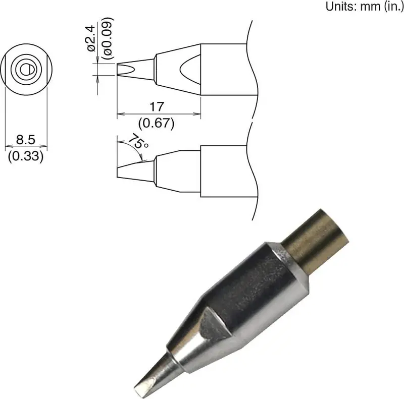 Hakko Tx2-Xnc24 Interchangeable Soldering Tip – Genuine & Unused 1