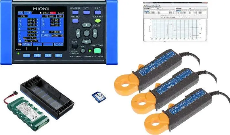 Hioki Pw3360-21 With 100Pro Sensor Kit – Brand New 1