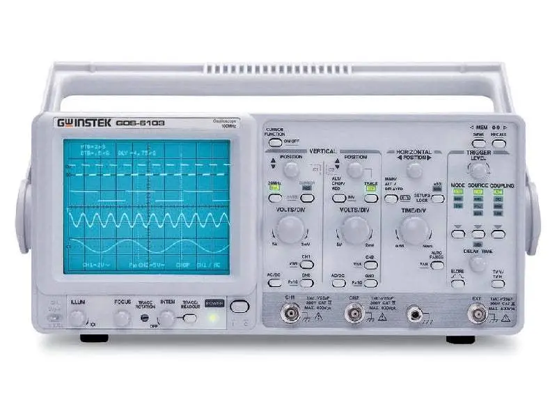 Instek Gos-6103C 100 Mhz Analog Oscilloscope – Reliable Used Unit 1