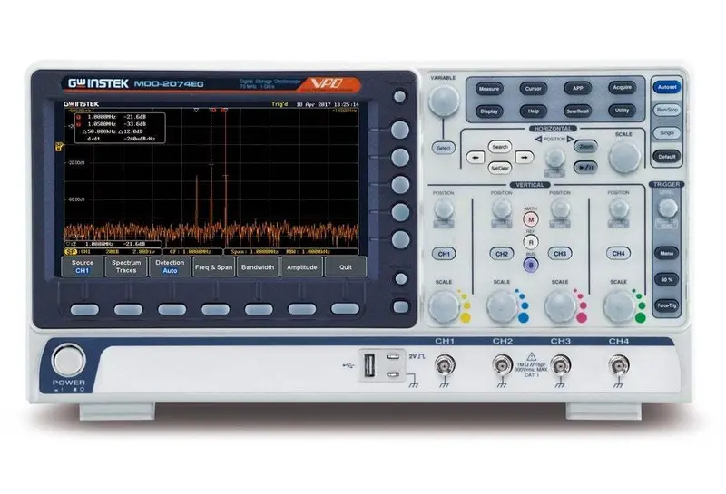 Instek Mdo-2074Eg 4-Channel Mixed Domain Oscilloscope – New 1