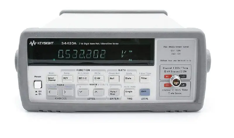 Keysight 34420A Nanovolt/Microohm Meter – New, High-Accuracy 1