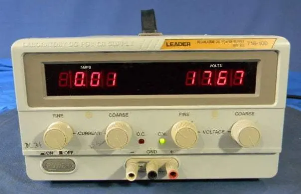 Leader 718-10D Regulated Dc Power Supply – Vintage Tested Unit 1