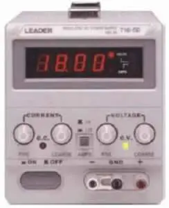 Leader 718-5D Bench Dc Power Supply – Used, Voltage/Current Regulation Confirmed 1