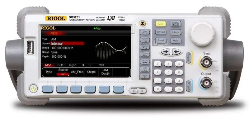 Rigol Dg5251 Arbitrary Waveform Generator – 250 Msa/S, 14-Bit, New 1