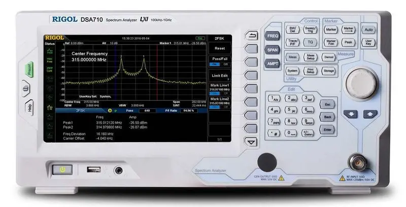 Rigol Dsa710 Spectrum Analyzer – 9 Khz To 1 Ghz, New 1