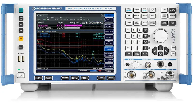 Rohde & Schwarz Esr26 Spectrum Analyzer – 26.5 Ghz, Emi Mode Enabled 1
