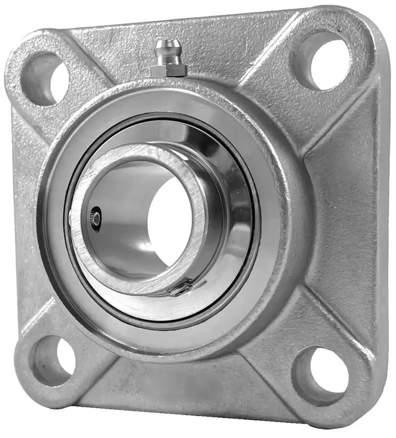 Suesfm207-20 Stainless Steel 4-Bolt Flange Bearing (1-1/4" Shaft) 1
