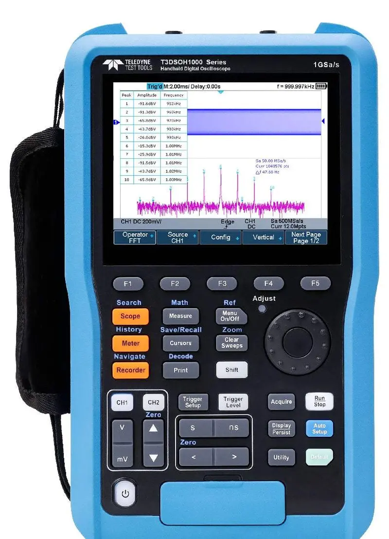 Teledyne Lecroy T3Dsoh1202 Handheld Digital Oscilloscope – 200Mhz, 4-Channel, New 1
