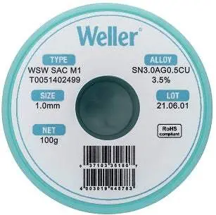 Weller T0051402499 Rosin-Core Solder Wire – Fresh Stock 1
