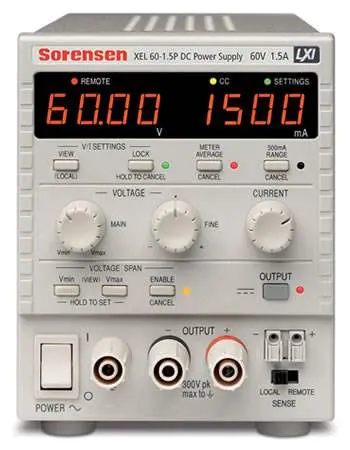 Xel60-1.5P Sorensen Used Dc Power Supply – 60V, 1.5A Precision Low-Noise Output 1