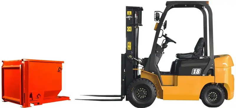 075 Series Self-Dumping Hopper – 3/4-Cubic-Yard Capacity 1