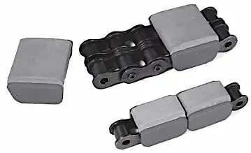 10B-2 Rubber-Top Roller Chain – Snap-On Style, Heavy-Duty Use 1
