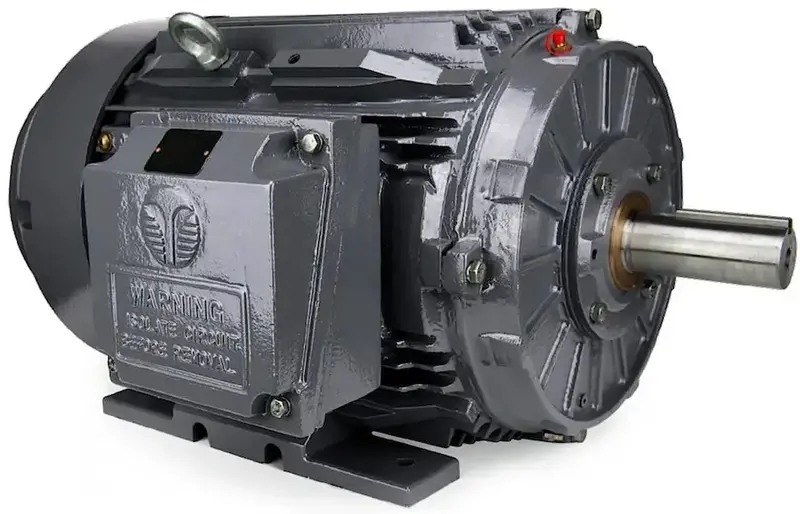 20 Hp Severe-Duty Electric Motor – 1800 Rpm, Rigid Base, 256T Frame 1