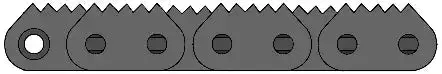 80-4 Sharp Top Roller Chain – 5-Point Pitch Design For High-Traction Applications 1