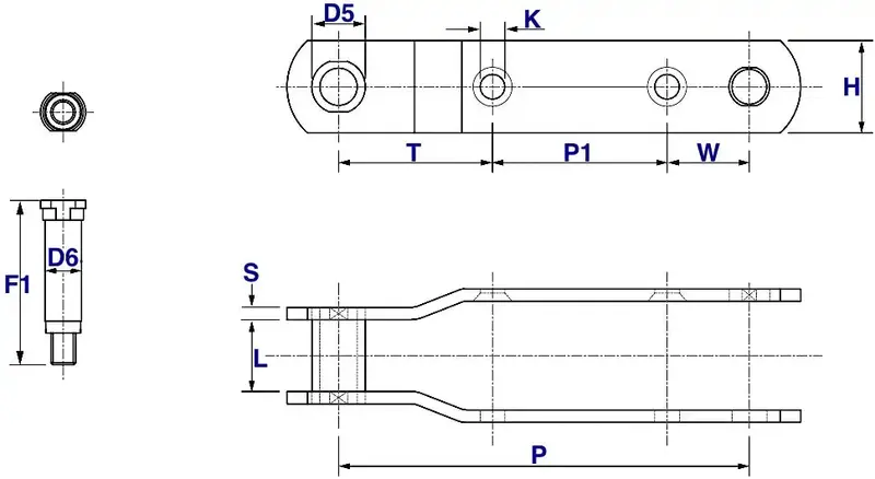 B5879 Traveling Water Screen Conveyor Chain 1