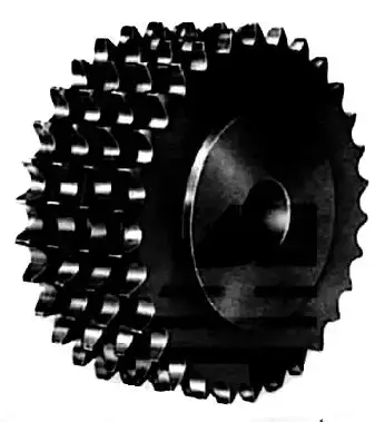 F80B40 Four-Strand Roller Chain Sprocket — F80B Pitch, High-Capacity Design 1