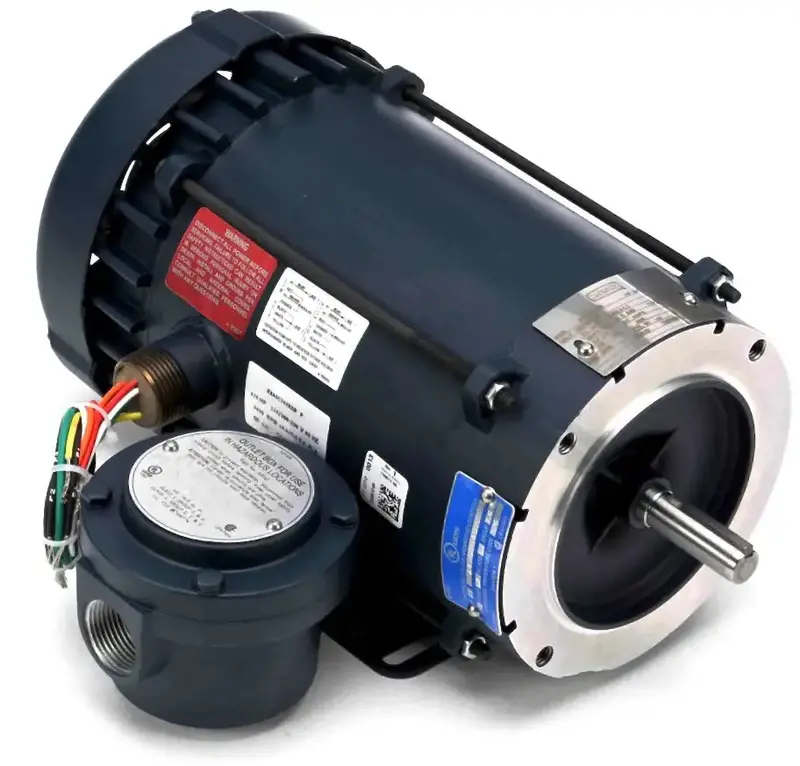 Leeson 3/4 Hp Explosion-Proof Motor — Frame 56C 1